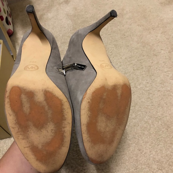 Michael Kors Gray Heeled Booties - Picture 2 of 3